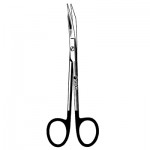Supercut Sklarhone Goldman-Fox Scissors, Curved, Delicate, 1 Knifelike Razor Edge and 1 Micro-serrated Edge, 5
