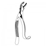Lower First and Second Molar Extracting forceps #15, Hook Handle