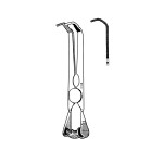 Satinsky Atraumatic Bulldog Clamp, Serrated, Double Curved, 2-3/4