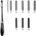Tungsten Carbide Maltz Nasal Rasp, #7, Straight, 7-1/2